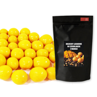 ORZECHY LASKOWE W CZEKOLADZIE Z MANGO 1 KG Prażone orzechy w mlecznej czekoladzie z owocami mango liofilizowanymi